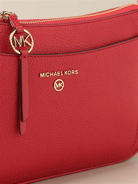 michael kors red and gold purse|Michael Kors red mini bag.